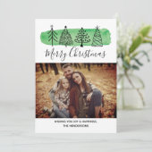 Cartes Pour Fêtes Annuelles Modern Watercolor (Debout devant)