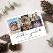 Cartes Pour Fêtes Annuelles Modern What A Year Photo Collage