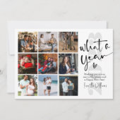 Cartes Pour Fêtes Annuelles Modern What A Year Photo Collage (Devant)