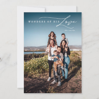 Cartes Pour Fêtes Annuelles Modern Wonders of His Love Religious Christmas