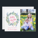 Cartes Pour Fêtes Annuelles Moderna Feliz Navidad | Tarjeta De Navidad<br><div class="desc">Fotografía de La d'escroquerie de moderna de Tarjeta. Foto lugar d'una d'EL de texto y de l'acuarela y d'en de pintadas de la couronne De Flores d'una de tiene de tarjeta de La.</div>