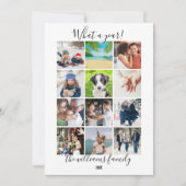 Cartes Pour Fêtes Annuelles Moderne 12 Photo Noël Quel An Dans (Devant)