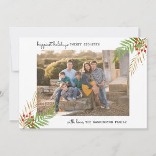 Cartes Pour Fêtes Annuelles Moderne 5 Photo Jours fériés les plus heureux Noël
