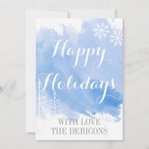Cartes Pour Fêtes Annuelles Moderne aquarelle Joyeux Noël