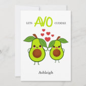 Cartes Pour Fêtes Annuelles Moderne | Avo Cuddle | Saint Valentin (Devant)