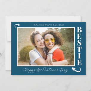 Cartes Pour Fêtes Annuelles Moderne Best Friends Galentine's day Bestie photo
