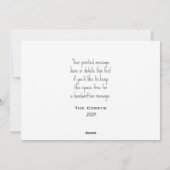 Cartes Pour Fêtes Annuelles Moderne boho Joyeux Noël botanique plat (Dos)