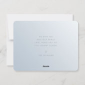 Cartes Pour Fêtes Annuelles Moderne Chic Élégant Flocon de neige (Dos)