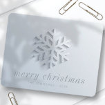 Cartes Pour Fêtes Annuelles Moderne Chic Élégant Flocon de neige<br><div class="desc">Design est composé d'un flacon de neige moderne et chic Disponible ici : http://www.zazzle.com/store/selectpartysupplies</div>