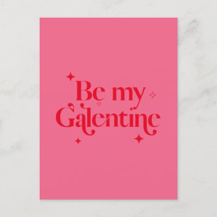 Cartes Pour Fêtes Annuelles Moderne Chic Rose Rouge Éperche Ami Galentine