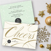 Cartes Pour Fêtes Annuelles Moderne classique encourage la calligraphie Élégan