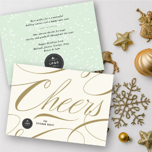 Cartes Pour Fêtes Annuelles Moderne classique encourage la calligraphie Élégan