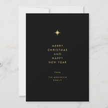 Moderne Élégante Typographie Minimale Famille Noël