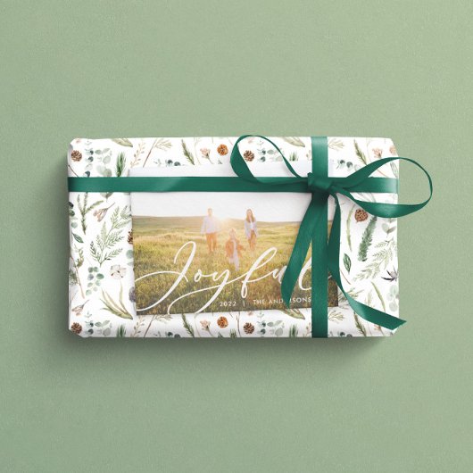 Cartes Pour Fêtes Annuelles Moderne feuillage minimal script élégant holi