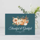 Cartes Pour Fêtes Annuelles Moderne Grateful et grâces grâces (Debout devant)