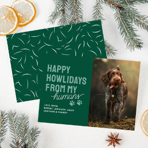 Cartes Pour Fêtes Annuelles Moderne Happy Howlidays Pet Christmas Card