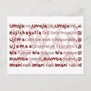 Cartes Pour Fêtes Annuelles Moderne Happy Kwanzaa