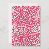 Cartes Pour Fêtes Annuelles Moderne Joie avec Impression de Léopard Chic Photo (Dos)