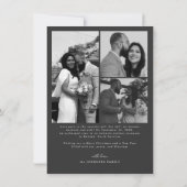 Cartes Pour Fêtes Annuelles Moderne Joyeux et Mariés Script Noël (Dos)