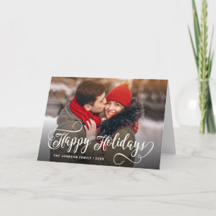 Cartes Pour Fêtes Annuelles Moderne Joyeux Noël 2 PHOTO Salutation vacances Ca