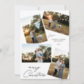 Cartes Pour Fêtes Annuelles Moderne Joyeux Noël 4 conception de photo (Devant)