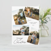 Cartes Pour Fêtes Annuelles Moderne Joyeux Noël 4 conception de photo (Debout devant)