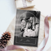 Cartes Pour Fêtes Annuelles Moderne Joyeux Noël à l'écriture Arc Photo de Vaca