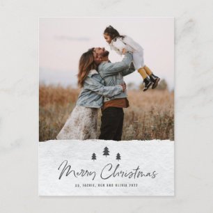 Cartes Pour Fêtes Annuelles Moderne Joyeux Noël Rustique 2 Photo