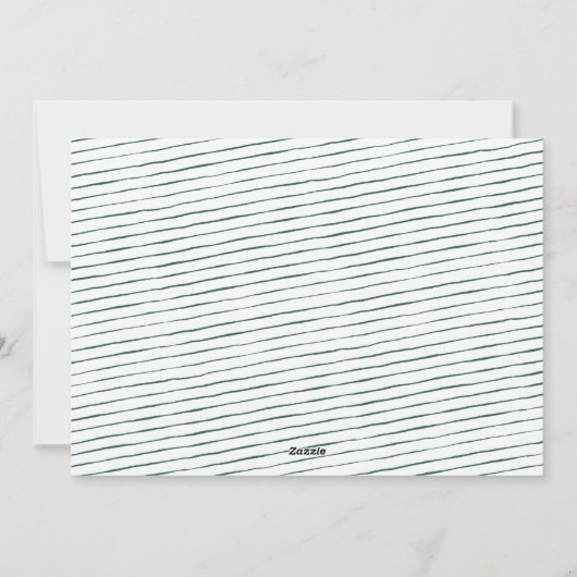 Cartes Pour Fêtes Annuelles Moderne Joyeux Petit Noël mignon Photo verte (Dos)