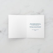 Cartes Pour Fêtes Annuelles Moderne Marine Blue Pine Tree Salutation Business (Intérieur)