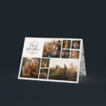 Cartes Pour Fêtes Annuelles Moderne minimaliste 11 photo famille botanique<br><div class="desc">Joyeux Noël. Carte de vacances de script de feuillage d'aquarelle minimaliste moderne. L'eucalyptus peint à la main, le feuillage minimal et la couronne de rotin rustique moderne donnent à cette carte de vacances une atmosphère luxueuse. Dans classe sauge vert, noir, vert, brun et gris. Année en revue 11 photo design....</div>