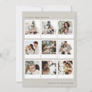 Cartes Pour Fêtes Annuelles Moderne Minimaliste Boho Photomontage Noël