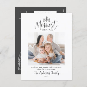 Cartes Pour Fêtes Annuelles Moderne minimaliste Noël rustique multi photo