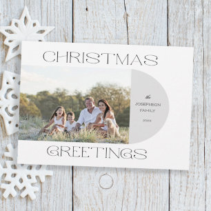Cartes Pour Fêtes Annuelles Moderne minimaliste Noël Salutations Arch Photo