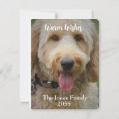 Cartes Pour Fêtes Annuelles moderne Minimaliste Photo (Devant)