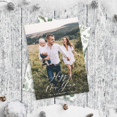 Cartes Pour Fêtes Annuelles Moderne minimum 1 photo élégant script nouvelle an