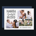 Cartes Pour Fêtes Annuelles moderne minimum 4 photo thanksgiving juillet 4th h<br><div class="desc">carte de vacances rustique multi 4 photo. parfaite pour répandre la joie pour noël,  l'action de grâces ou le 4 juillet</div>