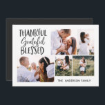 Cartes Pour Fêtes Annuelles moderne minimum 4 photo thanksgiving juillet 4th h<br><div class="desc">carte de vacances rustique multi 4 photo. parfaite pour répandre la joie pour noël,  l'action de grâces ou le 4 juillet</div>