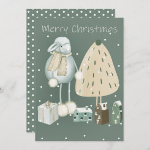 Cartes Pour Fêtes Annuelles Moderne Mint Green Joyeux Noël Spirit