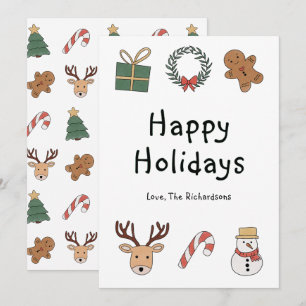Cartes Pour Fêtes Annuelles Moderne motif de fête Joyeux Noël