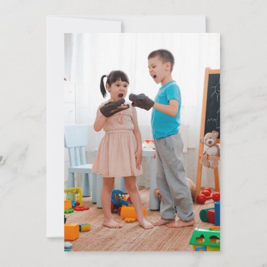 Cartes Pour Fêtes Annuelles Moderne Oh Deer Fun Pun Trendy Scandinavian Photo (Dos)