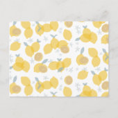 Cartes Pour Fêtes Annuelles Moderne Pastel Citrus Lemons Motif (Devant)