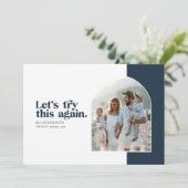 Cartes Pour Fêtes Annuelles Moderne permet d'essayer à nouveau Noël moderne (Debout devant)