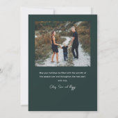 Cartes Pour Fêtes Annuelles Moderne photo à main levée 2 (Dos)