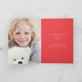 Cartes Pour Fêtes Annuelles Moderne Photo Joyeuse Couleur (Intérieur)