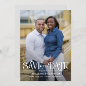 Cartes Pour Fêtes Annuelles Moderne Retro Couleur Modifiable Enregistrer La Ca (Devant / Derrière)