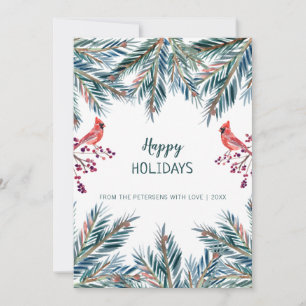 Cartes Pour Fêtes Annuelles Moderne rustique Joyeuses Fêtes écriture non photo