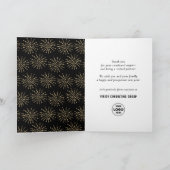 Cartes Pour Fêtes Annuelles Moderne Script Gold Silver Fireworks Business (Intérieur)