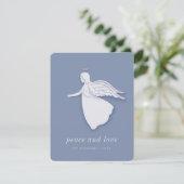 Cartes Pour Fêtes Annuelles Moderne Simple Angle de Noël (Debout devant)