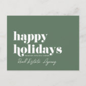 Cartes Pour Fêtes Annuelles Moderne Simple Chic Immobilier (Devant)